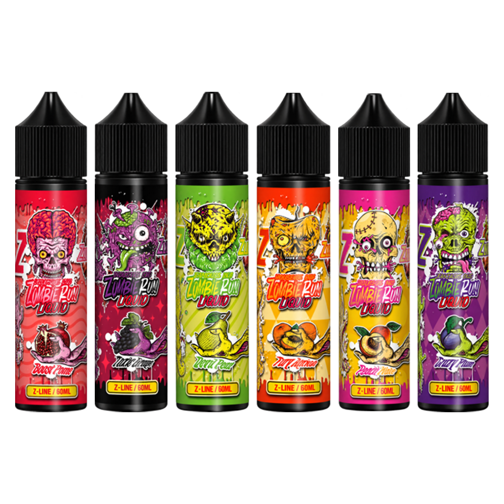 ★5+1★ [무니코틴] 좀비런 리퀴드 제트라인 6가지 맛 폐호흡 액상 60ml
